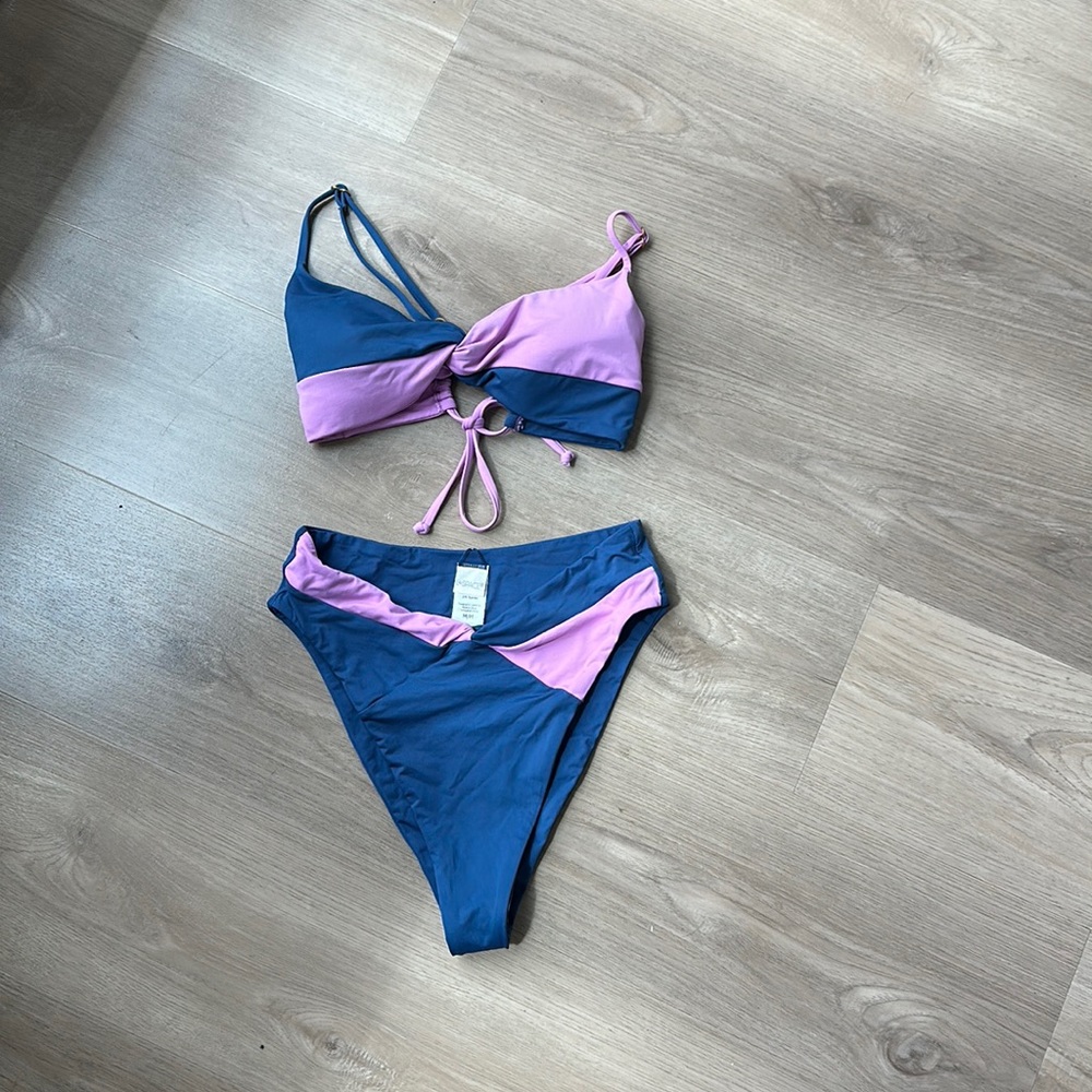 LSpace Swim Nancy Lee Color Block Bikini Set